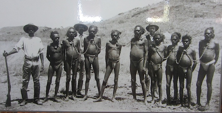 Encountering Whites "capturing" aborigines in the South Pacific were reported by Asians to their people to enhance their ideas of blacks.